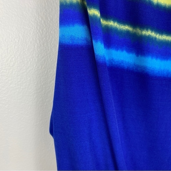 CHICO'S NEW Washed Stripe Kristi Maxi Dress Size Large (Chico's 2) V-Neck Lined - Picture 11 of 14